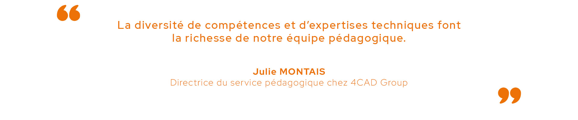 Citation Julie Montais - nos formateurs